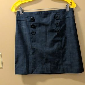 Blue denim skirt from LOFT